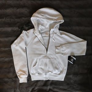 2/$25 Urban Behavior White Zip Up Hoodie